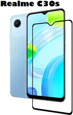 welldesign Edge To Edge Tempered Glass for Realme C30s(Pack of 1)