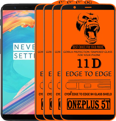 CYOR Edge To Edge Tempered Glass for OnePlus 5T(Pack of 4)