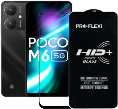 SM Styles Edge To Edge Tempered Glass for Xiaomi Poco M6 5G(Pack of 1)