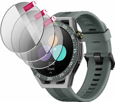 HIDEOUS Edge To Edge Tempered Glass for Huawei Watch 4(Pack of 3)