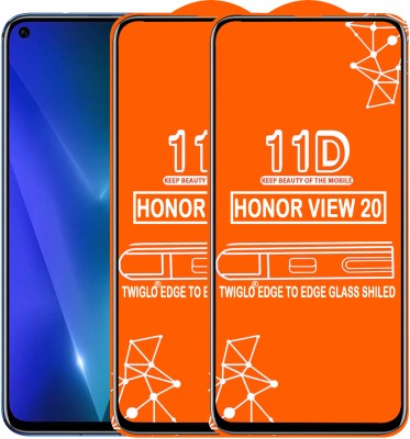 TWIGLO Edge To Edge Tempered Glass for HONOR VIEW 20(Pack of 2)