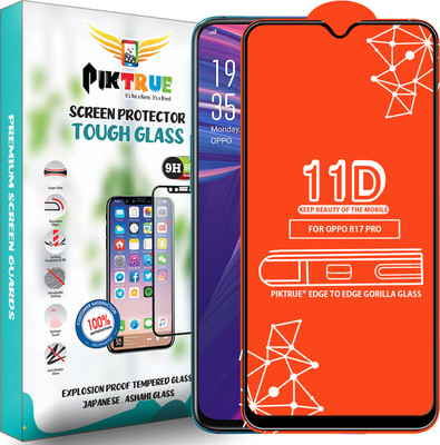 PikTrue Edge To Edge Tempered Glass for Oppo R17 Pro(Pack of 1)