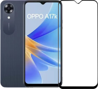 BRENZZ Edge To Edge Tempered Glass for OPPO A17K(Pack of 1)