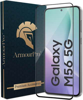 ArmourPro Edge To Edge Tempered Glass for Samsung Galaxy M56, Samsung Galaxy M56 5G, M56 5G(Pack of 1)