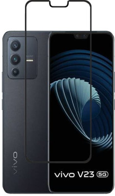 slaky Edge To Edge Tempered Glass for Vivo V23 5G(Pack of 1)