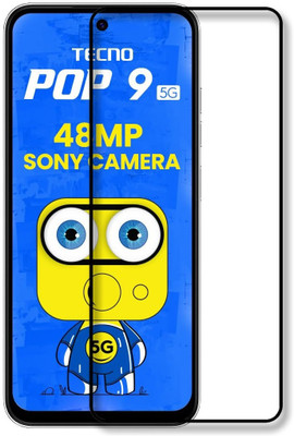 INFINITYWORLD Edge To Edge Tempered Glass for Tecno POP 9 5G(Pack of 1)