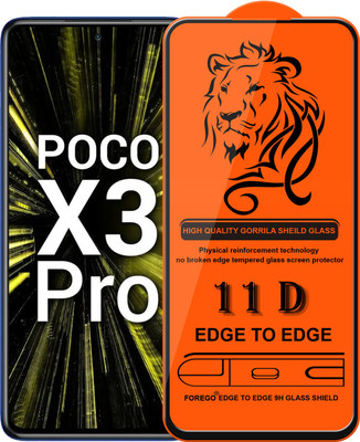 Forego Edge To Edge Tempered Glass for POCO X3 Pro(Pack of 1)