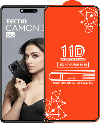 Qyist Edge To Edge Tempered Glass for TECNO CAMON 30 5G(Pack of 1)