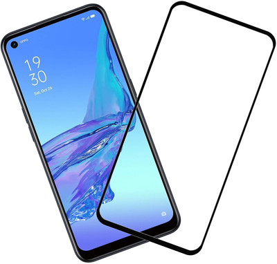 1DOLLAR Edge To Edge Tempered Glass for Oppo A76-Gorilla Glass with Curved Edges and 9H Hardness(Pack of 1)