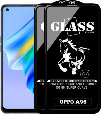 PFOAM Edge To Edge Tempered Glass for OPPO A96(Pack of 2)