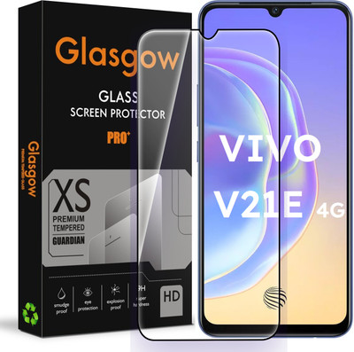 Glasgow Edge To Edge Tempered Glass for Vivo V21e 4G(Pack of 1)