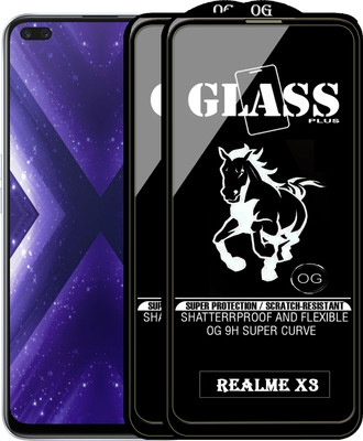 PFOAM Edge To Edge Tempered Glass for REALME X3(Pack of 2)