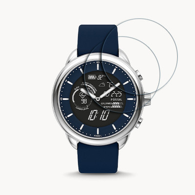 ARBAN Edge To Edge Tempered Glass for FOSSIL Gen 6 Wellness Edition Hybrid 1.1 inch SMARTWATCH SCREEN GUARD(Pack of 2)