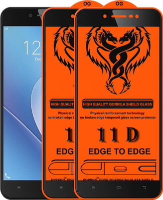 Forego Edge To Edge Tempered Glass for VIVO Y66(Pack of 2)