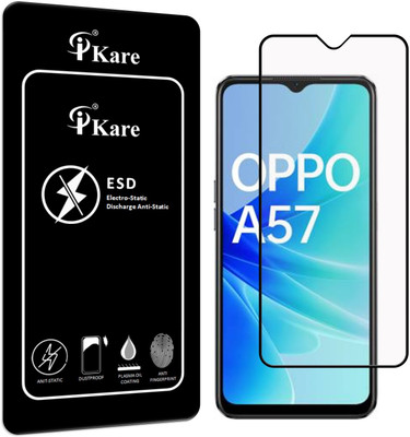 iKare Edge To Edge Tempered Glass for Oppo A57(Pack of 1)