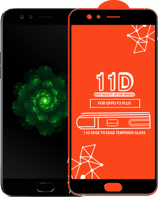 Qyist Edge To Edge Tempered Glass for Oppo F3 Plus(Pack of 1)