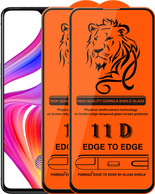 Forego Edge To Edge Tempered Glass for Realme X2 Pro(Pack of 2)