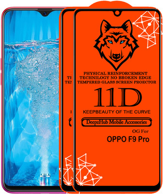 DeepzHub Edge To Edge Tempered Glass for OPPO F9 Pro(Pack of 2)
