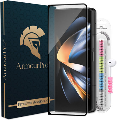 ArmourPro Edge To Edge Tempered Glass for Samsung Galaxy Z Fold 4 5G, Samsung Z Fold4, OG Tempered Glass with Cable Protector(Pack of 1)