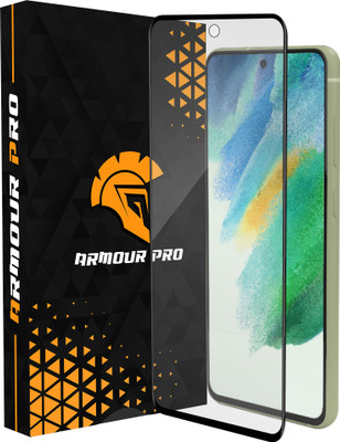 ArmourPro Edge To Edge Tempered Glass for SamSung Galaxy S21 FE 5G, SamSung Galaxy S21 FE, Samsung S21 FE, Samsung S21 FE 5G, Clear OG Glass with Black Border(Pack of 1)