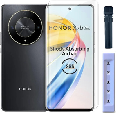 OneTech Edge To Edge Tempered Glass for Honor X9B 5G 9H Hardness, UV Advanced HD+ Screen Protector(Pack of 1)