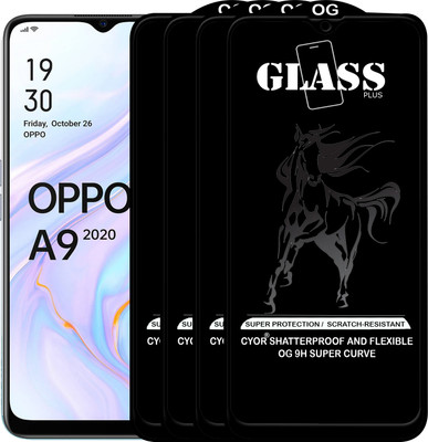 CYOR Edge To Edge Tempered Glass for OPPO A9 2020(Pack of 4)
