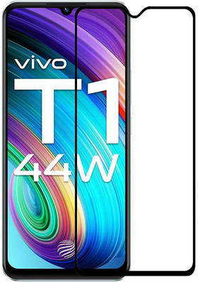 O2MG Edge To Edge Tempered Glass for vivo T1 44W(Pack of 1)