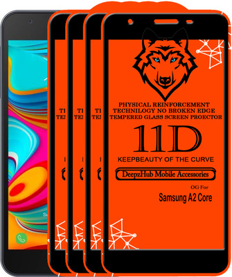 CRodible Edge To Edge Tempered Glass for Samsung Galaxy A2 Core(Pack of 4)