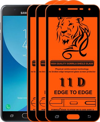 Forego Edge To Edge Tempered Glass for Samsung Galaxy J4,Samsung J7 Prime(Pack of 3)