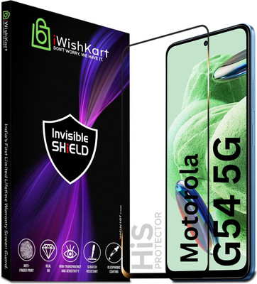 iWishKart Edge To Edge Tempered Glass for MOTOROLA g54 5g, MOTOROLA Moto g54, MOTOROLA Moto g54 5G, MOTOROLA g 54, Military grade Edge to Edge gorilla glass(Pack of 1)