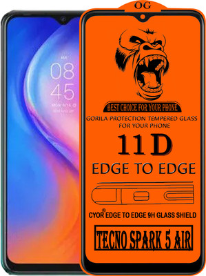 CYOR Edge To Edge Tempered Glass for TECNO SPARK 5 AIR(Pack of 1)