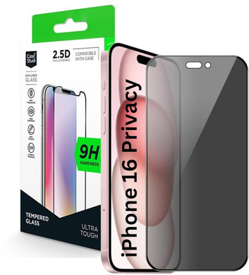HOBBYTRONICS Edge To Edge Tempered Glass for IPHONE 16 PRO MAX, iphone 16 pro max(Pack of 1)
