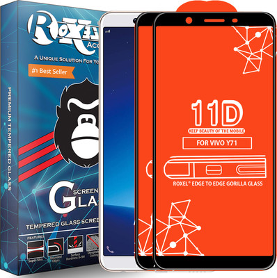 Roxel Edge To Edge Tempered Glass for VIVO Y71(Pack of 2)