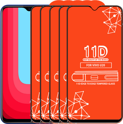 Roxel Edge To Edge Tempered Glass for Vivo U20(Pack of 5)