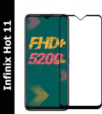 NEXZONE Edge To Edge Tempered Glass for Infinix Hot 11(Pack of 1)
