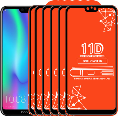 Qyist Edge To Edge Tempered Glass for Honor 9N(Pack of 6)