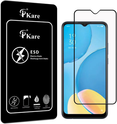 iKare Edge To Edge Tempered Glass for OPPO A15(Pack of 1)