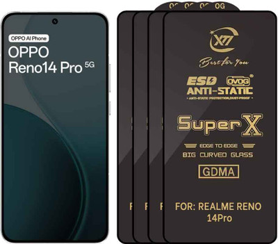 GDMA Edge To Edge Tempered Glass for OPPO RENO 14 PRO(Pack of 4)