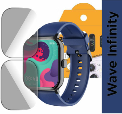 Olonga Edge To Edge Tempered Glass for BOAT WAVE INFINITY BLUETOOTH SMARTWATCH(Pack of 2)