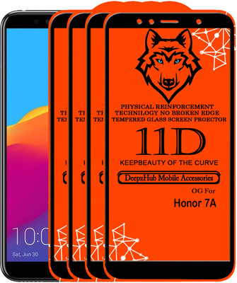 DeepzHub Edge To Edge Tempered Glass for Honor 7A(Pack of 4)