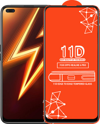 Qyist Edge To Edge Tempered Glass for Realme 6 Pro(Pack of 1)