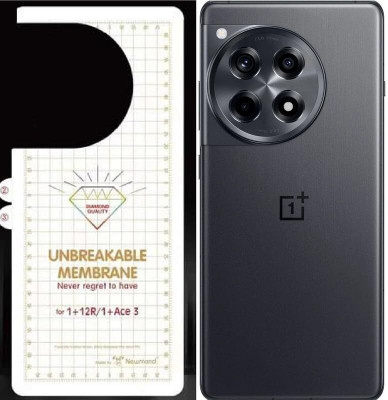 Bulkwala Edge To Edge Tempered Glass for OnePlus 12R 5G with Unbreakable Back Membrane Screen Guard Clear (Pack-1), OnePlus 12R 5G with Unbreakable Back Membrane Screen Guard Clear (Pack-1)(Pack of 1)