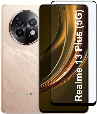 EITANSHA CREATION Edge To Edge Tempered Glass for realme 13 Plus 5G, Realme 13 Plus(Pack of 1)