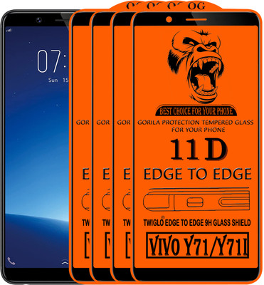 TWIGLO Edge To Edge Tempered Glass for VIVO Y71I(Pack of 4)