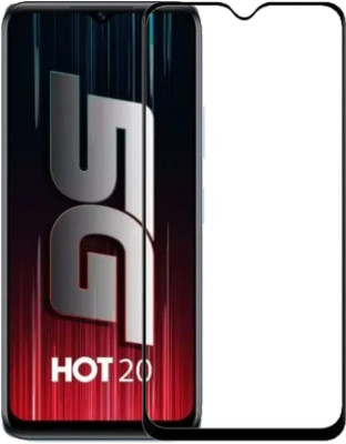DMJHP Edge To Edge Tempered Glass for Infinix Hot 20 5G(Pack of 1)