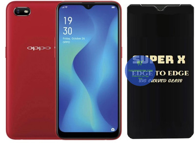 Blate Edge To Edge Tempered Glass for Oppo A1k, Super X Edge Glass, Super X Tempered Glass, Super X Screen Protector(Pack of 1)