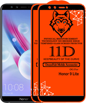 DeepzHub Edge To Edge Tempered Glass for Honor 9 Lite(Pack of 2)