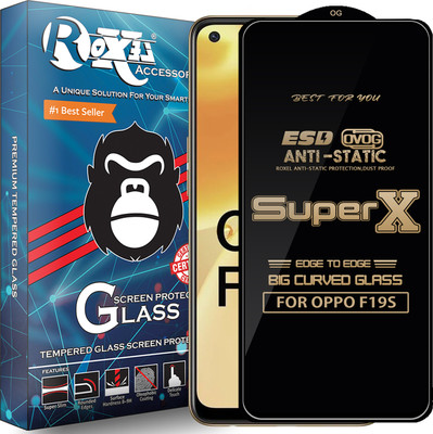 Roxel Edge To Edge Tempered Glass for OPPO F19S(Pack of 1)
