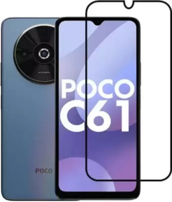 RCHJV Edge To Edge Tempered Glass for POCO C61(Pack of 1)