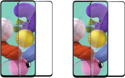 DMJHP Edge To Edge Tempered Glass for Samsung Galaxy A51(Pack of 2)
